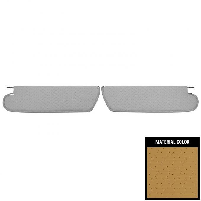 PUI Interiors 1964-1965 Chevrolet Chevelle/El Camino Buckskin Perforated Sun Visors SV1112BC