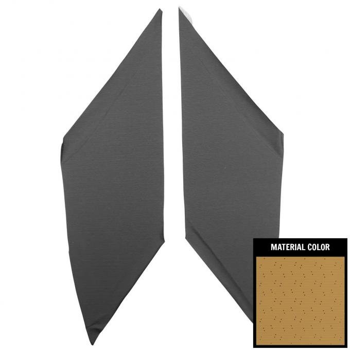 PUI Interiors 1966-1967 Pontiac GTO/Lemans Sedan Buckskin Perforated Earmuff Boards 66AHB112B