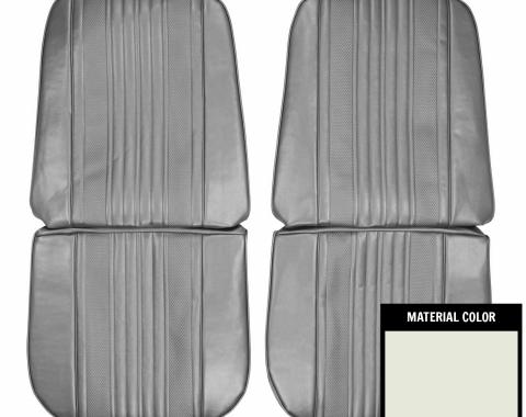 PUI Interiors 1970 Chevrolet Chevelle White Front Bucket Seat Covers 70AS37U