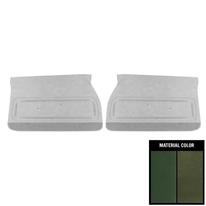 PUI Interiors 1972 Pontiac GTO/Lemans Sport Dark Green Front Door Panels D484