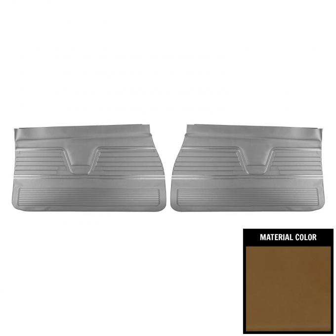 PUI Interiors 1969 Chevrolet Chevelle Platinum Edition Saddle Front Door Panels 69AD36
