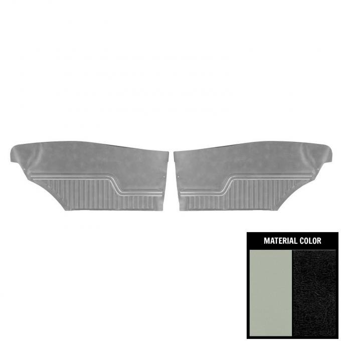 PUI Interiors 1972 Chevrolet Chevelle Hardtop Platinum Edition White Rear Door Panels 70AD37C