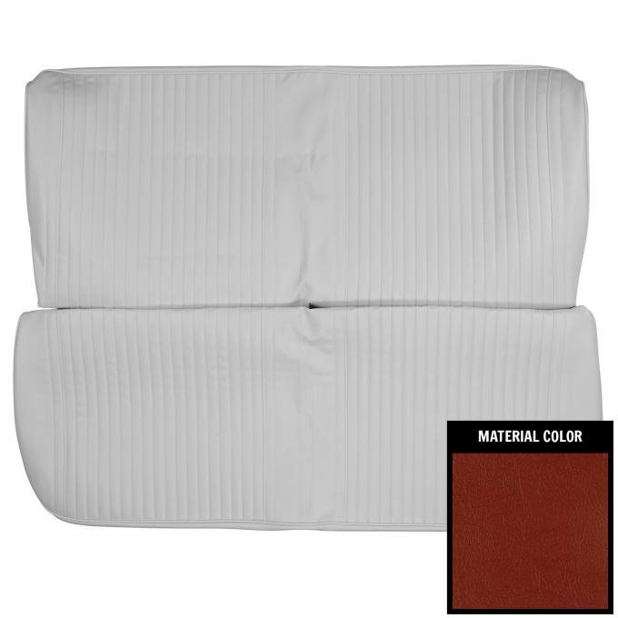 PUI Interiors 1964 Chevrolet Chevelle 4 Door Red Straight Bench Seat Cover 64AS4D64B