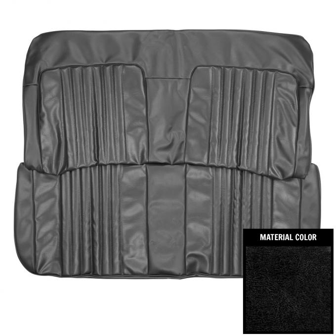 PUI Interiors 1971-72 Chevrolet Chevelle/Malibu 4-Door Black Front Bench Seat Cover 71AS4D10B