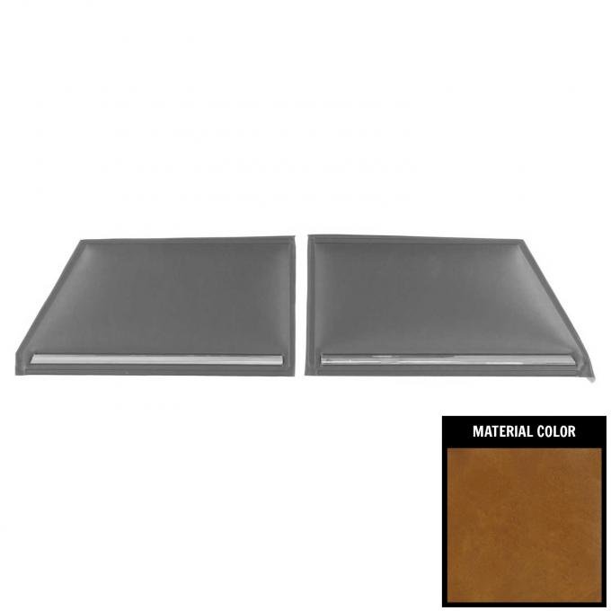 PUI Interiors 1981-87 Chevrolet Malibu Hardtop Camel Rear Door Panels 81AD48C