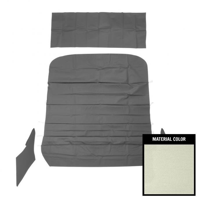 PUI Interiors 1968 Chevrolet Chevelle White 6-Bow Ribbed Headliner 68AH101R