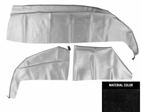 PUI Interiors 1968-1972 Chevrolet Chevelle Wagon Black Cargo Cover 68ARW10R