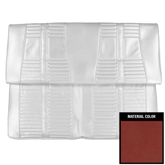PUI Interiors 1966 Oldsmobile Cutlass Holiday Hardtop Metallic Red Rear Bench Seat Cover 66CS08C