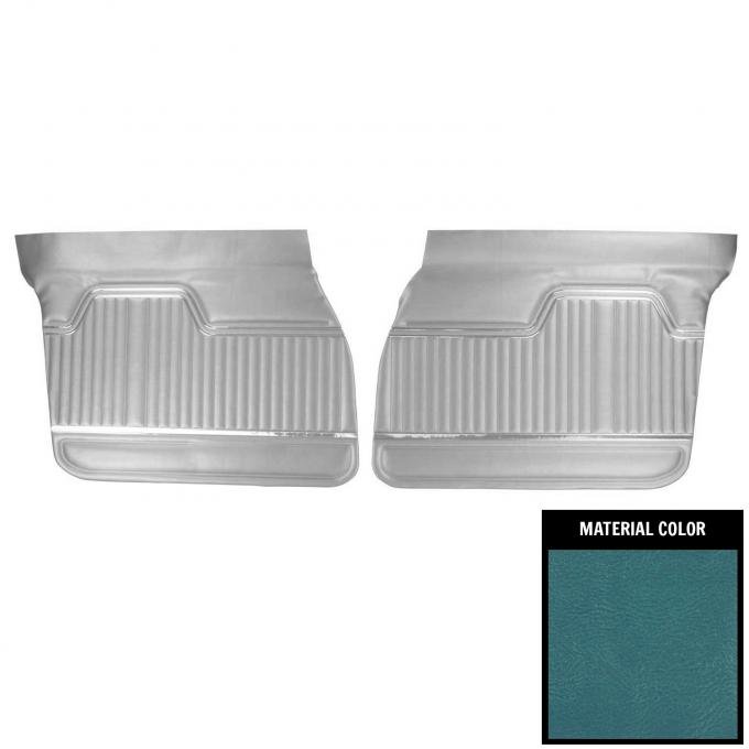 PUI Interiors 1970 Chevrolet Chevelle 4 Door Sedan/Hardtop/Wagon Bright Blue Front Door Panels 70AD4D14