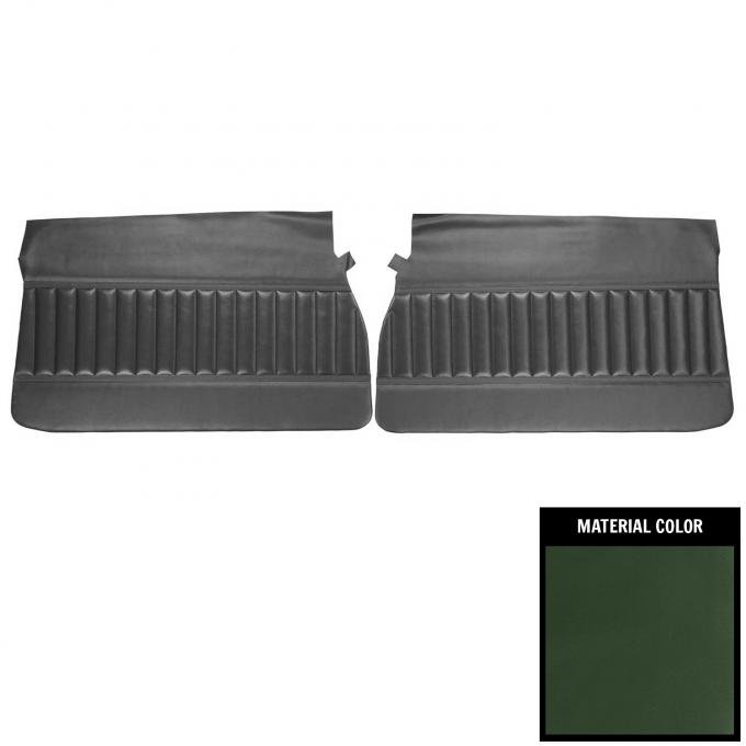 PUI Interiors 1971-1972 Buick Skylark/GS/350/Custom Dark Green Front Door Panels 71UD25