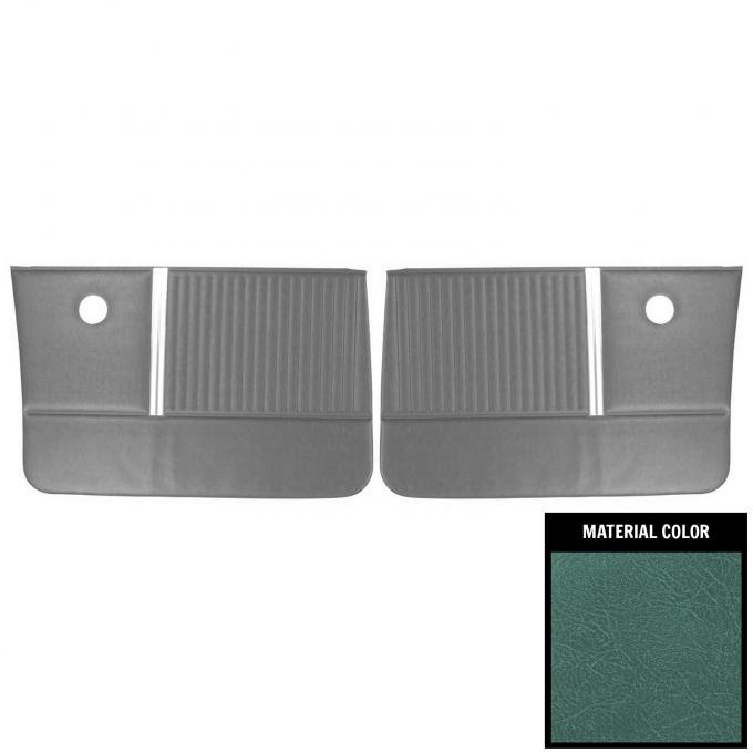 PUI Interiors 1964 Chevrolet Chevelle 4-Door Sedan/Wagon Aqua Front Door Panels 64AD4D50