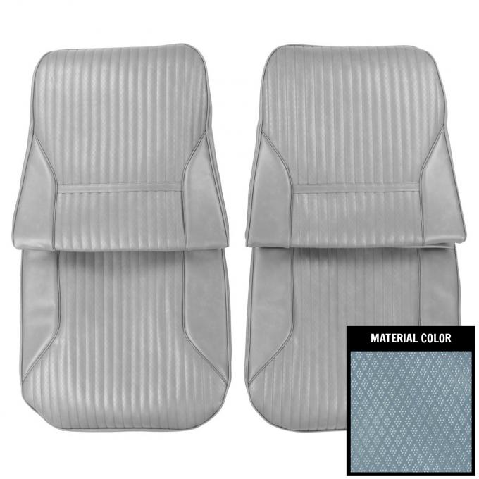 PUI Interiors 1969 Oldsmobile Cutlass Holiday/"S"/442 Light Blue Front Bucket Seat Covers 69CS12U