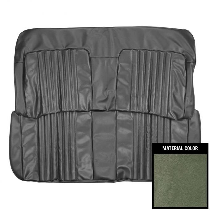 PUI Interiors 1971-72 Chevrolet Chevelle/Malibu 4-Door Jade Green Front Bench Seat Cover 71AS4D19B