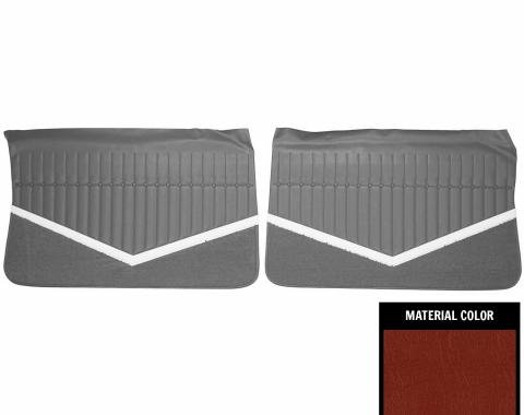 PUI Interiors 1964 Buick Skylark Red Front Door Panels 64UD64
