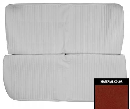 PUI Interiors 1964 Chevrolet Chevelle 4 Door Red Straight Bench Seat Cover 64AS4D64B