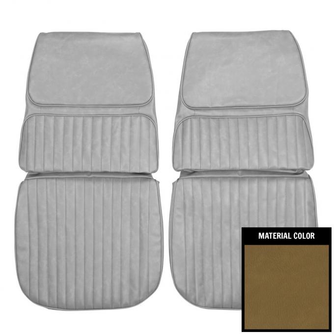 PUI Interiors 1968 Buick Skylark/GS Custom 400 Buckskin Front Bucket Seat Covers 68US06U