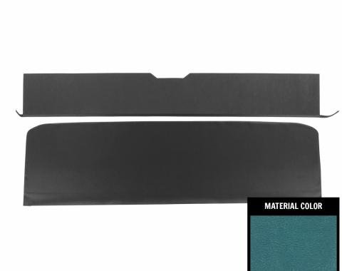 PUI Interiors 1965-1967 Chevelle/GTO/Lemans/Cutlass/Skylark Convt Blue Rear Seat Trim Panels 65AS14VB