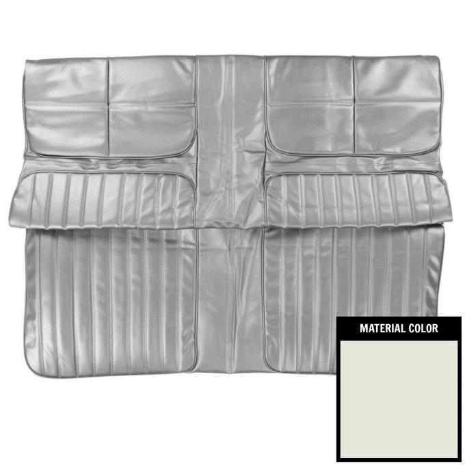 PUI Interiors 1970 Oldsmobile Cutlass Supreme/442 Convertible White Rear Bench Seat Cover 70CS37V1
