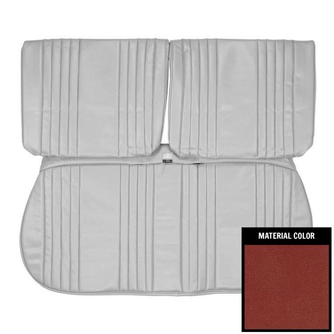 PUI Interiors 1965 Buick Skylark Metallic Red Front Bench Seat W/O Arm Rest Cover 65US08B
