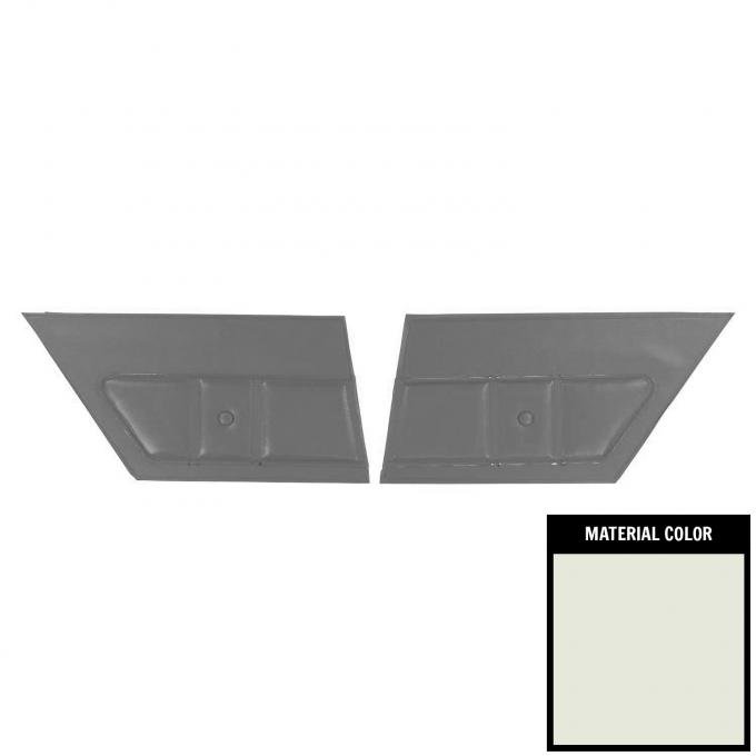 PUI Interiors 1974 & 1976 Chevrolet Malibu Hardtop White Door Panels 74AD37C