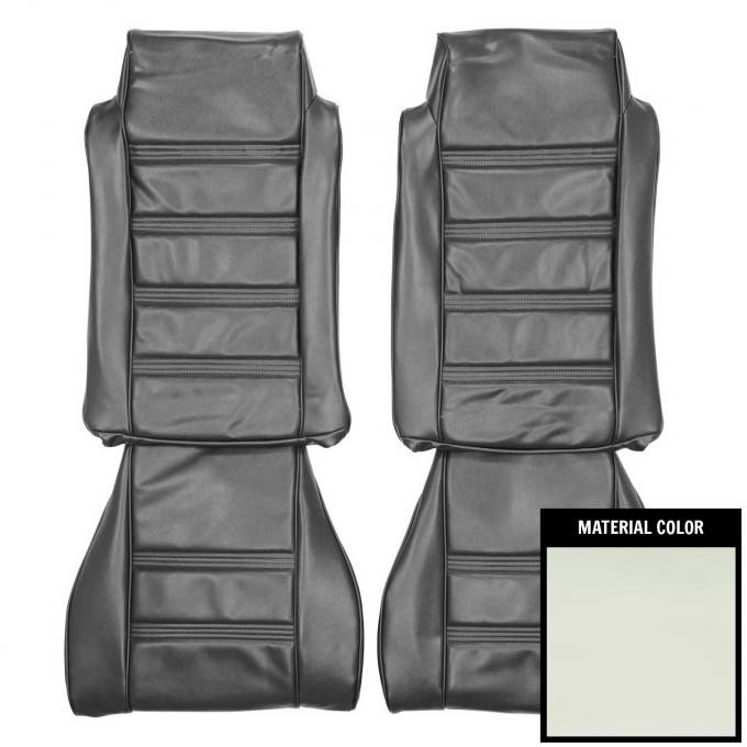 PUI Interiors 1978-1980 Chevrolet Malibu/Laguna White Swivel Bucket Seat Covers 78AS37U