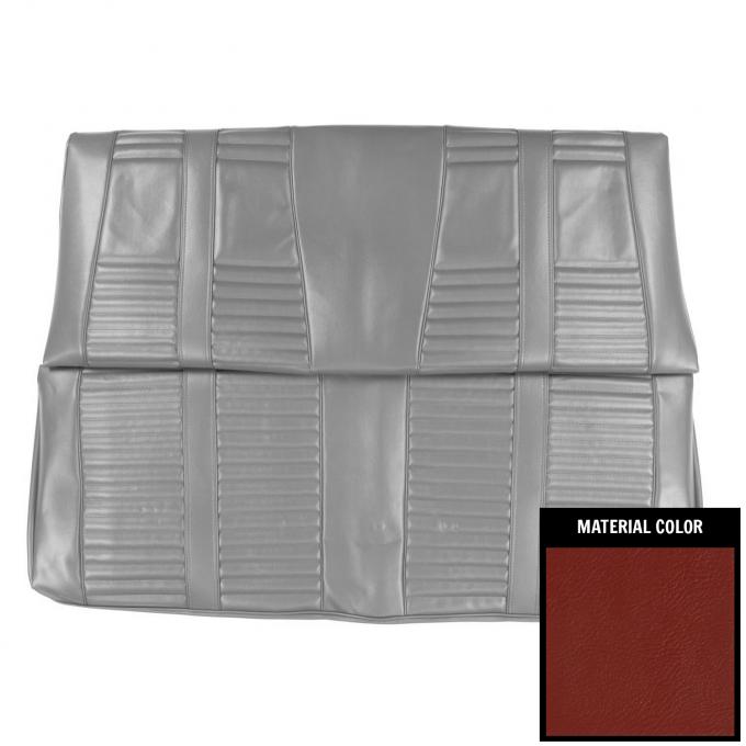PUI Interiors 1966 Oldsmobile Cutlass Holiday Convertible Red Rear Bench Seat Cover 66CS30V