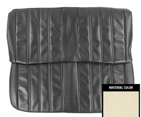 PUI Interiors 1966 Chevrolet Chevelle 4 Door White Front Bench Seat Cover 66AS4D37B