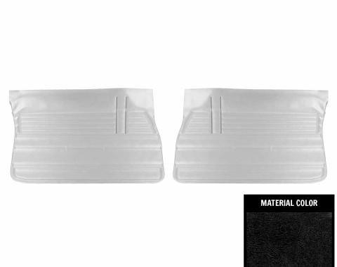 PUI Interiors 1968 Chevrolet Chevelle Sedan Black Front Door Panels D310T