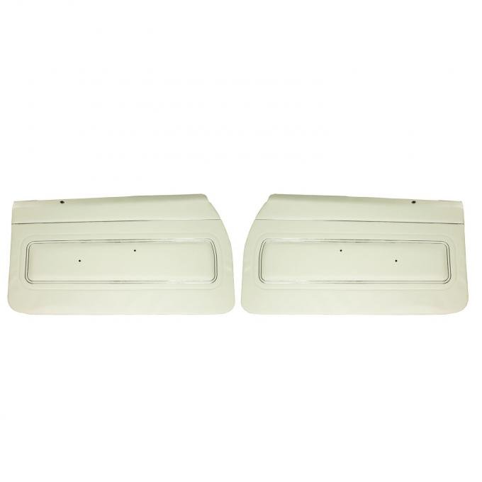PUI Interiors 1971 Pontiac GTO/LeMans Sport Pre-Assembled Platinum White Front Door Panels 71GD37-P