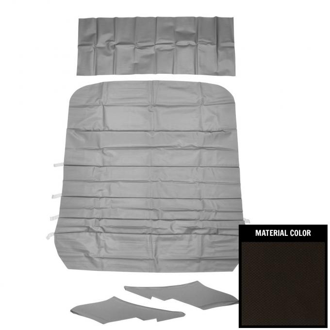 PUI Interiors 1968 Oldsmobile Custlass "S" 5-Bow Black Basketweave Headliner 68SH100A2