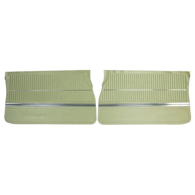 PUI Interiors 1969 Oldsmobile Cutlass Light Green Front Door Panels 69CD23