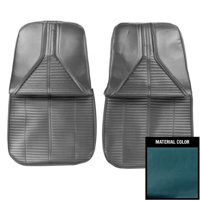 PUI Interiors 1967 Buick Skylark/GS 400 Blue Front Bucket Seat Covers 67US15U