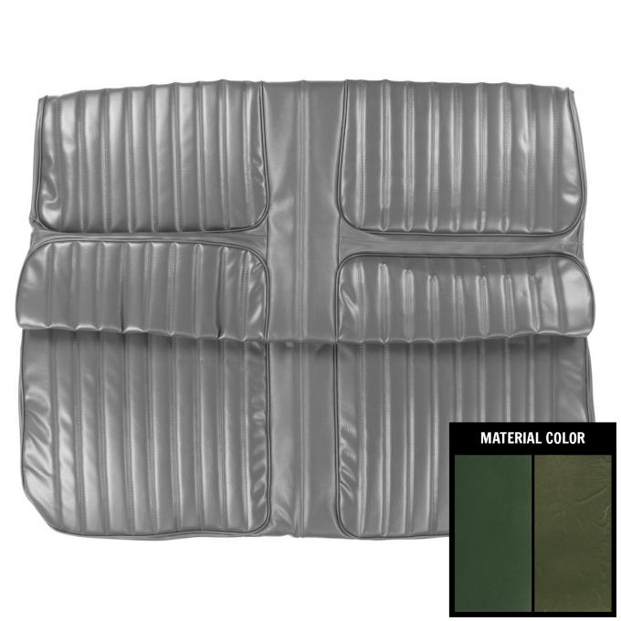 PUI Interiors 1971-1972 Cutlass Supreme Convertible Dark Green Rear Bench Seat Cover 71CS25V1
