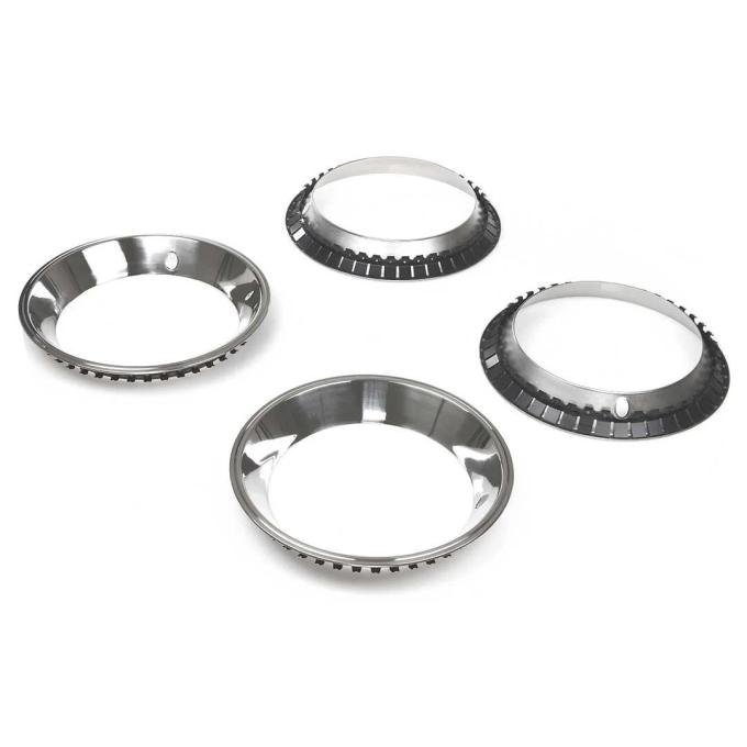 AMD Rally Wheel Trim Ring Set, 4 pcs, 15 Inch, 69 Camaro 74-77 Chevelle El Camino X994-3569-2S