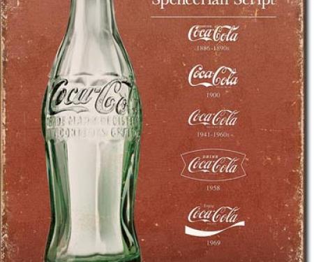 Tin Sign, COKE - Script Heritage