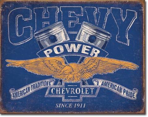 Tin Sign, Chevy Power