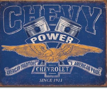 Tin Sign, Chevy Power