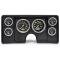 El Camino Instrument Cluster Panel, Black Finish, With Carbon Fiber Series Gauges, 1982-1987