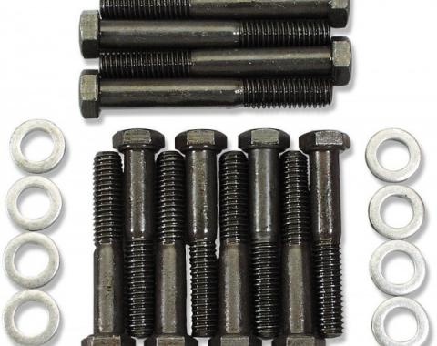 Chevelle Exhaust Manifold Bolts & Washers, Small Block, 1964-1966
