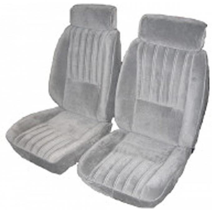 El Camino Seat Covers, Euro Reclining Buckets, Vinyl With Velour, 1982-1987