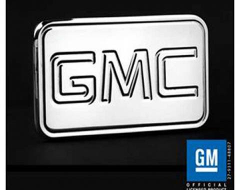 GMC Sprint And Caballero Hitch Cover, With GMC Engraved, Polished, 1971-1987