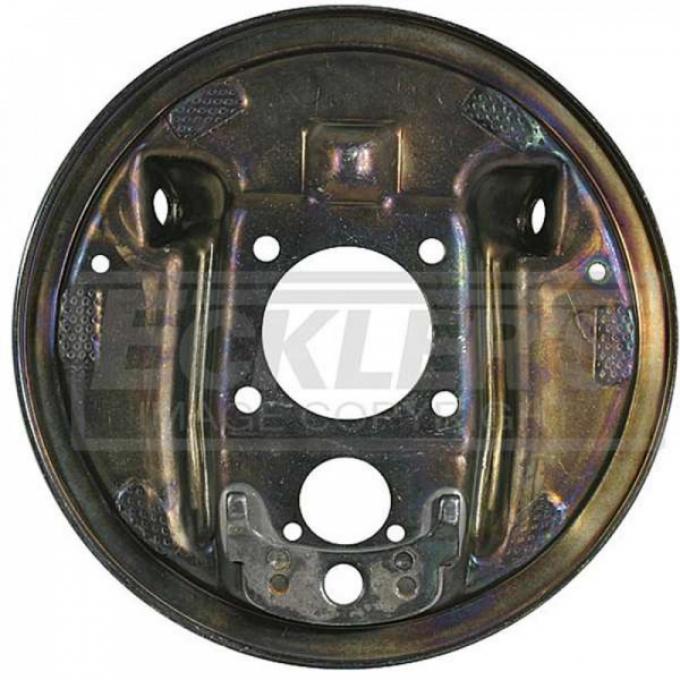 El Camino Rear Drum Backing Plate, Without Splash Shield, Left, 1964-1972