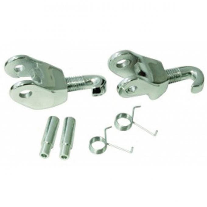 Chevelle Convertible Top Latch Hook & Knuckle Assemblies, Left & Right, 1964-1972