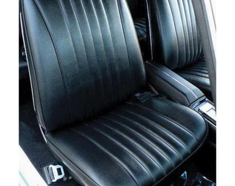 1970 Chevelle Malibu Coupe Rear Seat Covers Black Distinctive Industries 