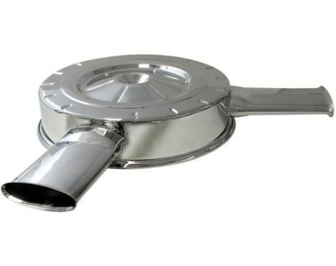 Chevelle Air Cleaner Top, 327/350HP L79, Chrome, With Dual Oval Air Inlets, 1965