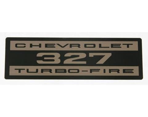 El Camino Valve Cover Decal, 327 Turbo-Fire, 1964-1968