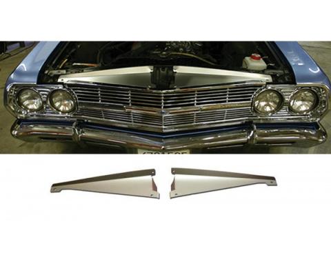 El Camino Core Support Filler Panel, Anodized Aluminum, 1965