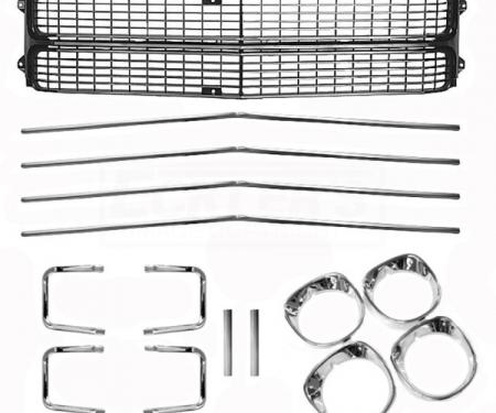 El Camino Grille Kit, With Headlight Bezels, Super Sport, 1970