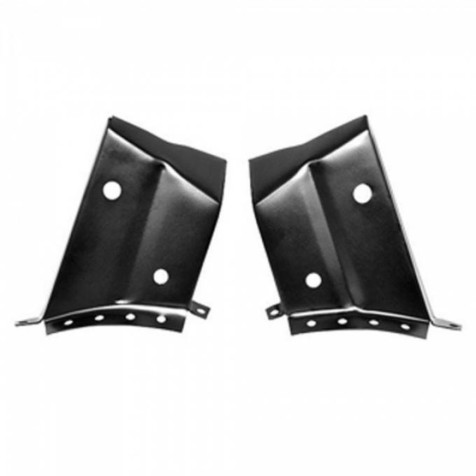 Chevelle - Trunk Hinge To Package Shelf Extensions, Coupe, 1968-72