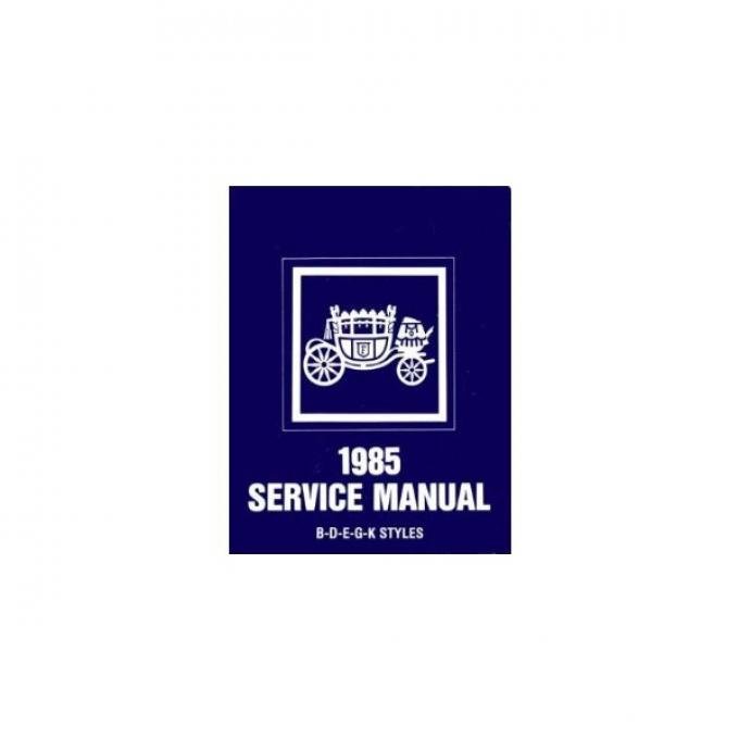 El Camino Body By Fisher Service Manual, 1985